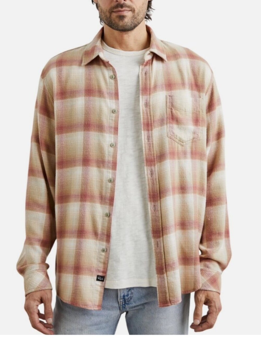 RAILS LENNOX LONG SLEEVE PLAID BUTTON UP SHIRT CRANBERRY FINCH XL